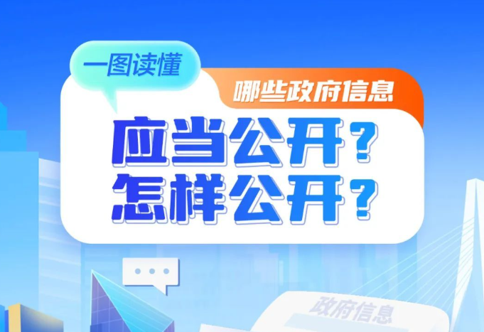 一图读懂 | 哪些政府信息应当公开？怎样公开？