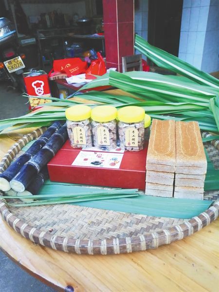 古城村的手工红糖糖条。 海南日报记者 李佳飞 摄
