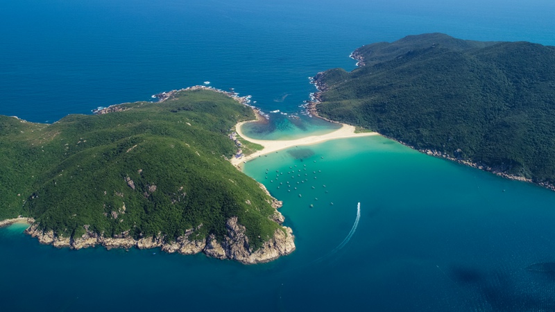 海南万宁大洲岛。（海南省生态环境厅供图）