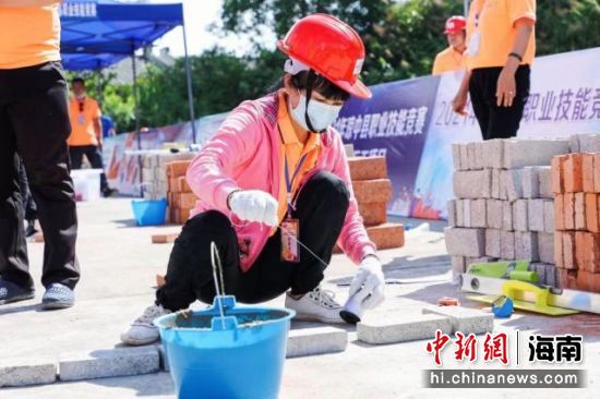 2021海南琼中职业技能竞赛现场。主办方供图