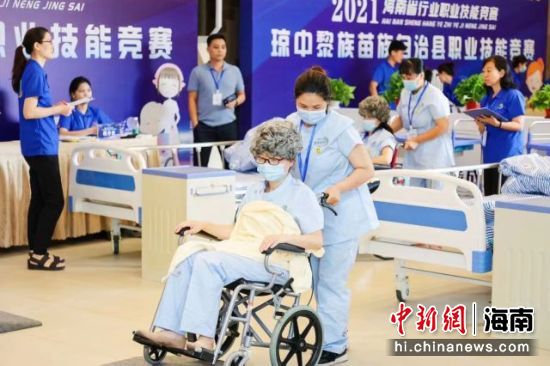 2021海南琼中职业技能竞赛现场。主办方供图