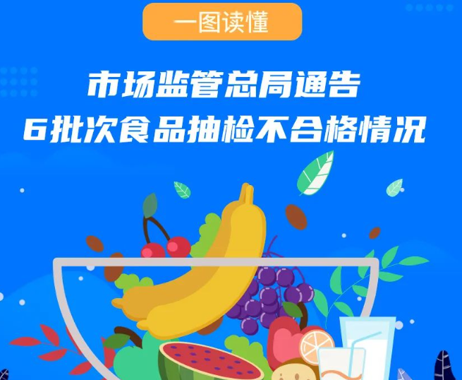 一图读懂｜市场监管总局通告6批次食品抽检不合格情况