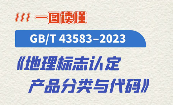 一图读懂 | 国家标准《地理标志认定 产品分类与代码》
