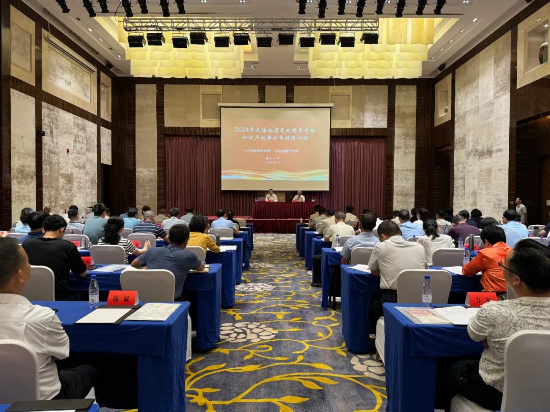 海南省知识产权局联合省委组织部举办党政领导干部知识产权保护专题培训班