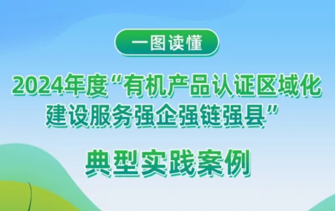 一图读懂 | “有机产品认证区域化建设服务强企强链强县”典型实践案例