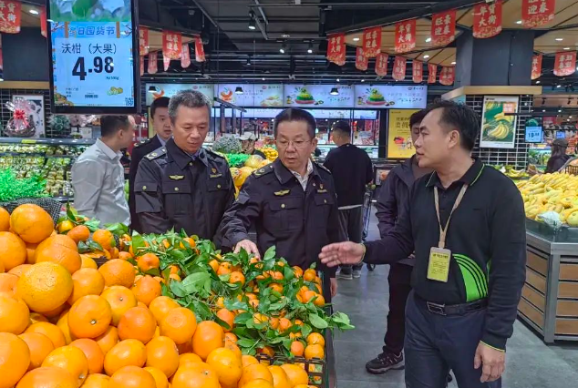 省局副局长何海平带队开展节前市场巡查工作