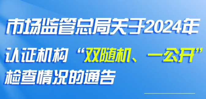 一图读懂 | 2024年认证机构“双随机、一公开”检查情况