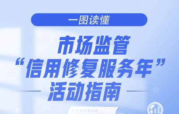 市场监管总局开展“信用修复服务年”活动（附一图读懂）