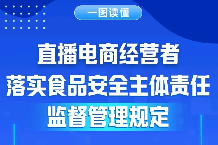 一图读懂 | 直播电商经营者落实食品安全主体责任监督管理规定