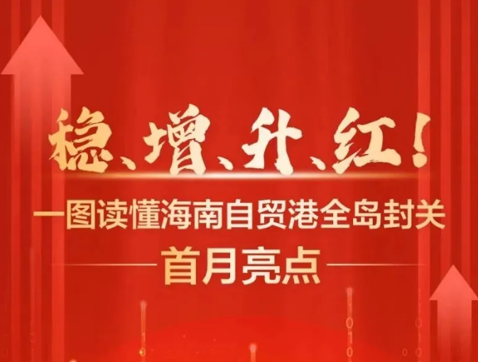 一图读懂海南自贸港全岛封关首月亮点