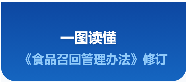 一图读懂 | 《食品召回管理办法》修订