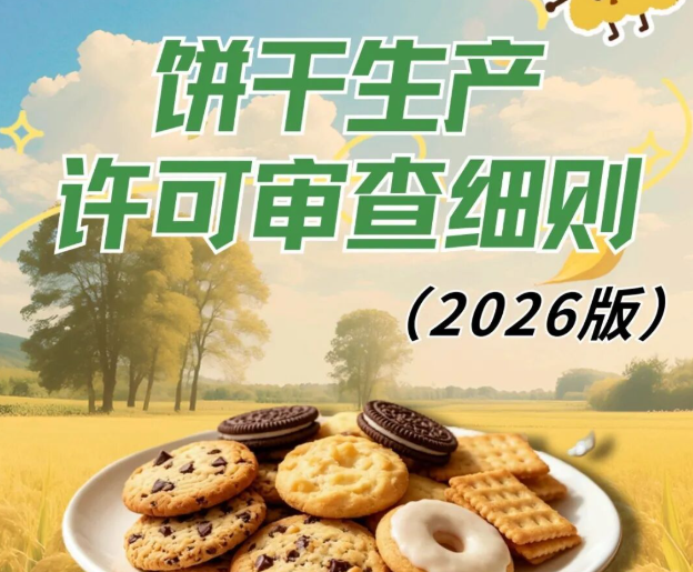 市场监管总局发布《饼干生产许可审查细则（2026版）》（附一图读懂）